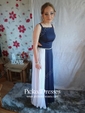 A-line Square Neckline Chiffon Ruffles Floor-length Backless New Arrival Prom Dresses