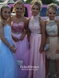 Classy Princess Sweetheart Tulle Sequined Beading Floor-length Prom Dresses