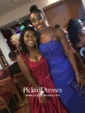 Sheath/Column Jersey Appliques Lace Sweep Train Designer Prom Dress