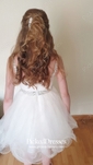 A-line Sweetheart Tulle Short/Mini Beading Short Prom Dresses