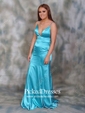 Trumpet/Mermaid V-neck Sweep Train Prom Dresses